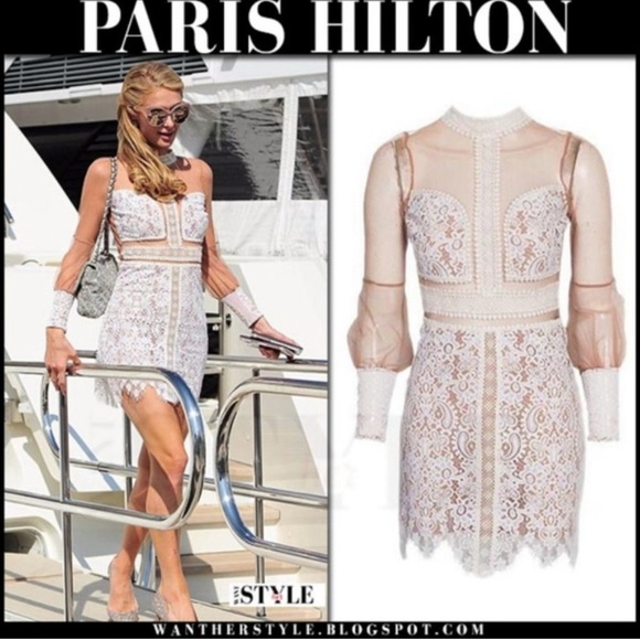 Rare For Love and Lemons FL&L Vivian Lace Dress Size Small EUC - Picture 4 of 12